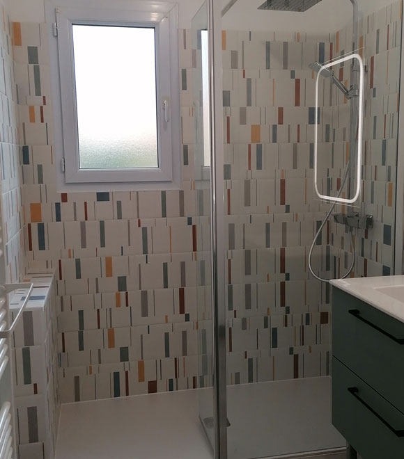 salle de bain après